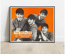 The Beatles 1963 Parlophone EMI Early Promo Photo / Poster Up To 30"