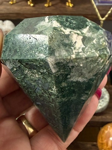 Moss agate diamond - moss,