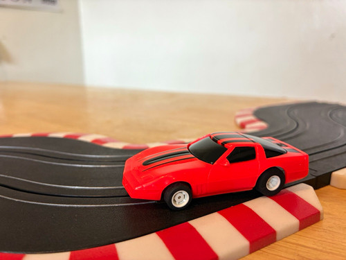 Tyco neon orange corvette - tyco,