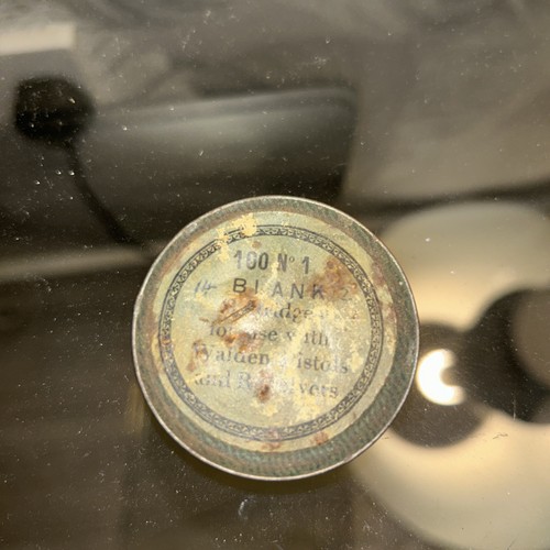 Empty antique cartridge - antique, tin