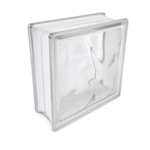 Wavy glass brick block - brick/block, x