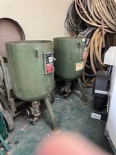 2 Hodge Clemco 2040 Shot Blast Pots Hoses,Helmet,Spray Equip Sand Blasting