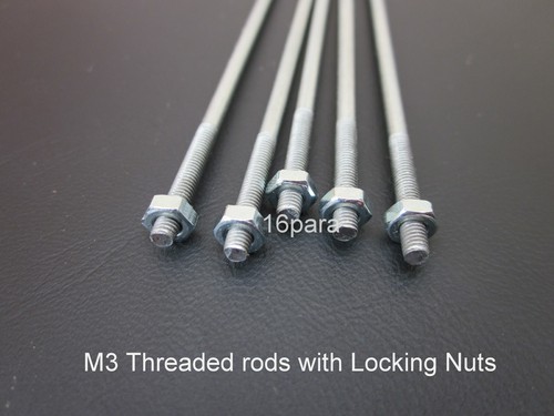 3mm rods 200mm long with - 5,