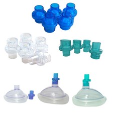 10pcs Oxygen Inlet Mouthpiece for CPR Resuscitator MASK One Way Valve  New