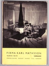 Bruno Mathsson Firma Karl Mathsson Varnamo catalogue late 1950s miniature format