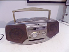 Sony CFD-V37L Radio CD Cassette Corder Boombox Silver Genuine Tested Working