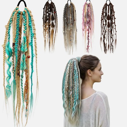 Elastic dread ponytail - elastic, boho