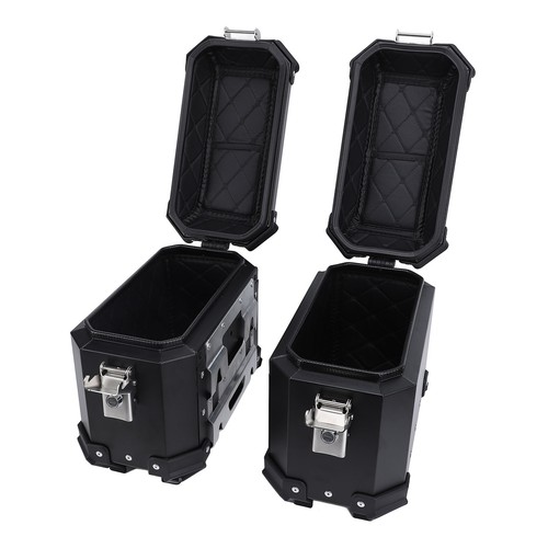 Black 18l motorcycle side case - 18l,
