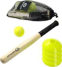 Rounders Bat Set Ball & Cones