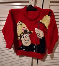 Hand Knitted Fireman Sam