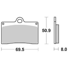 Pair Brake Pads 566HS 566 HS