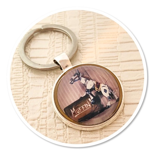 Muffin the mule cute - , keyring