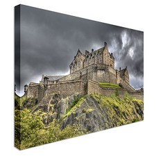 Edinburgh Castle rainclouds
