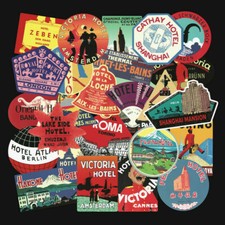 56 PCS Retro Vintage Travel