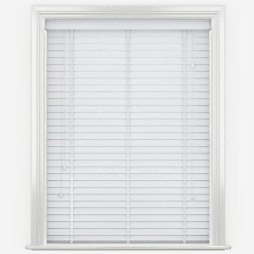 Ice white faux wood venetian - ice,