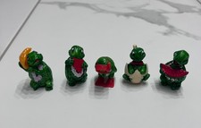 X6 Vintage 1991 Ferrero Kinder Surprise Egg Toy Terrapins Turtles Tortoise