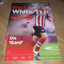 Sunderland v Arsenal football programme February 2012 FA Cup Craig Gardner