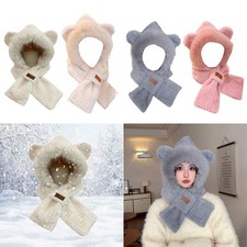 Winter Hat Scarf Set Cute