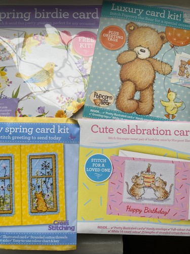Little cross stitch card - 4,