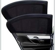 2 x Car Kids Sun Shade Shield Socks Rear Side Window Large Square Cover UV Mesh