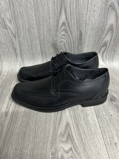 Kangol Glinton Black Leather Shoes UK Size 7 Brand New 