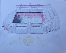 Old Trafford Water Colour