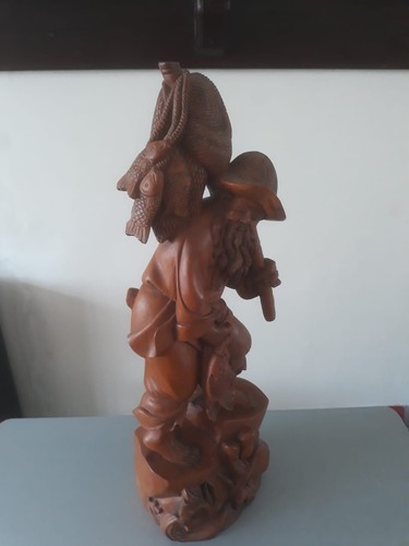Vintage hand carved wooden - hand,