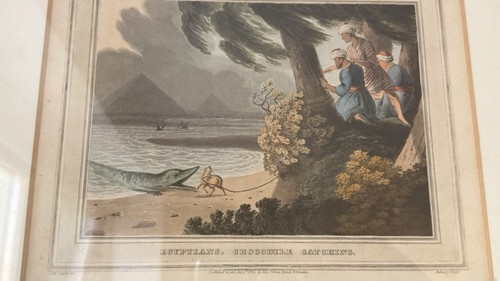 Antique 1813 aquatint print - aquatint,