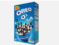 Oreo O's Cereal Breakfast Meal Crunchy Cocoa Hoops Snack Vanilla Cereal 350g