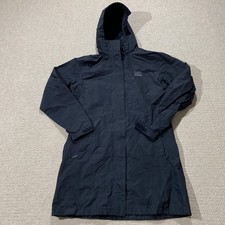 Helly Hansen Waterproof Jacket Womens Medium Black Longline Shell Rain Coat