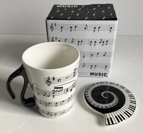 Musical themed ceramic mug - ceramic,