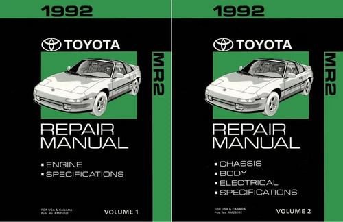 1992 toyota shop service - mr-2,