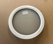 White Round circle upvc window