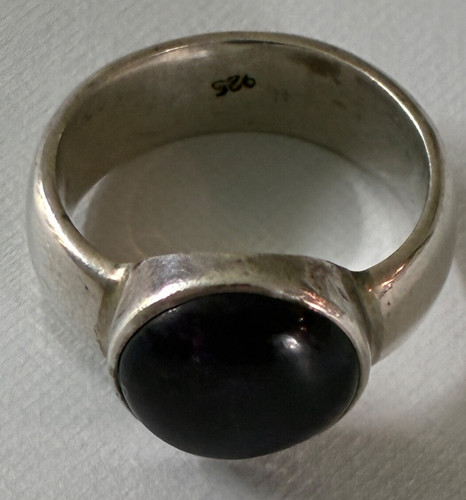 Silver ring 925 round smooth - silver,