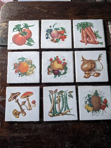 Vintage wall tiles set - wall,
