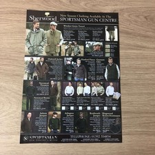 GUNS101 MAGAZINE ADVERT 12X9 SHERWOOD WINDSOR GENTS TWEEDS