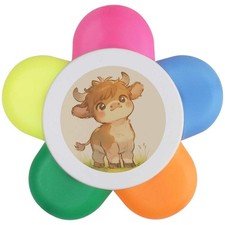 'Cute Highland Calf' Flower Shape Highlighter Pen (HL00037209)