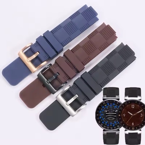 21mm 12mm rubber watch strap - rubber,