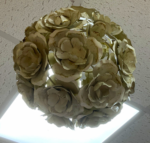 Metal rose floral - x,