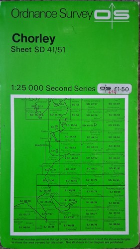Ordnance map chorley - ordnance,
