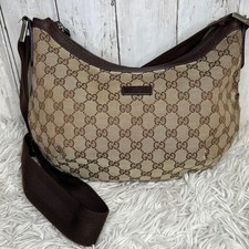 GUCCI Brown Leather Shoulder