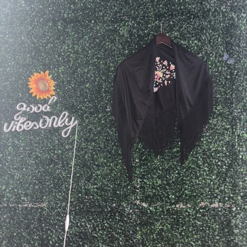 Spanish black shawl delicate - shawl,
