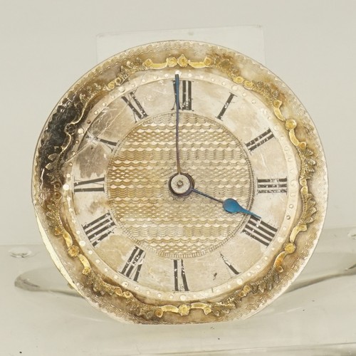 Rare silver dial movement - silver,