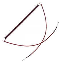 Halogen Infrared 2 kW 2000 W Watt SK15 Ruby Heater Lamp Bulb Tube Wire Fly Leads