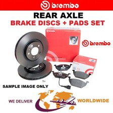 BREMBO Rear Axle BRAKE DISCS + PADS SET for VAUXHALL ASTRAVAN 1.3 CDTi 2005-on