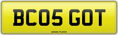 Gott gotty number plate car - number,