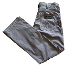 Wrangler Arizona Stretch Jeans Men Brown Needlecord Straight Fit Regular W34L30"