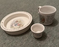 Wedgwood Beatrix Potter Child’s Dish, Mug & Egg Cup