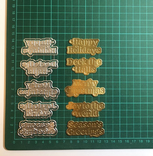 10pcs christmas sentiments - christmas,