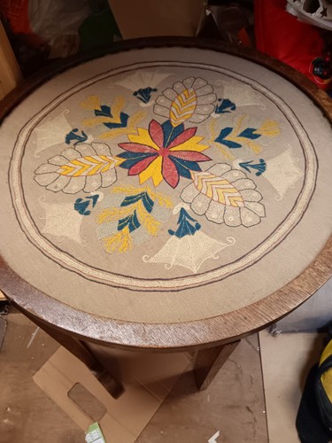 Vintage oak foulding round - oak,